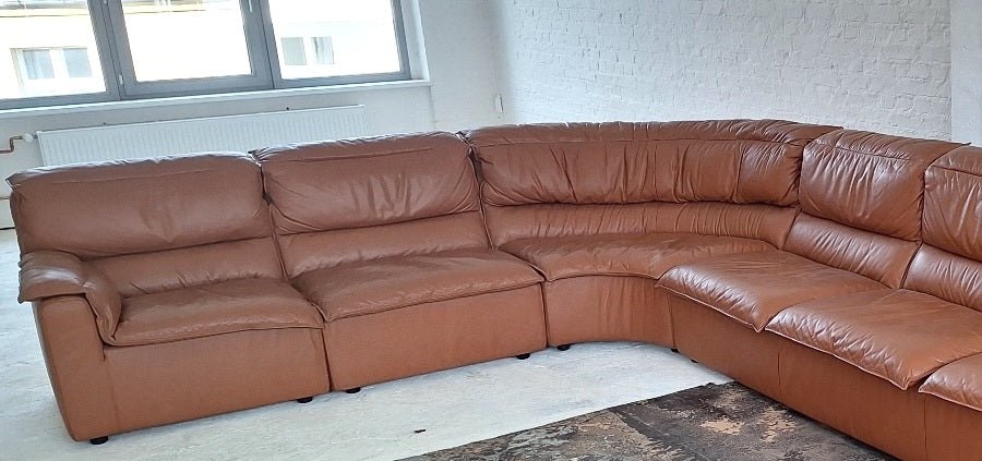 Large_Modular_Italian_Corner_Sofa_in_Cognac_Leather,_Italy_1970s