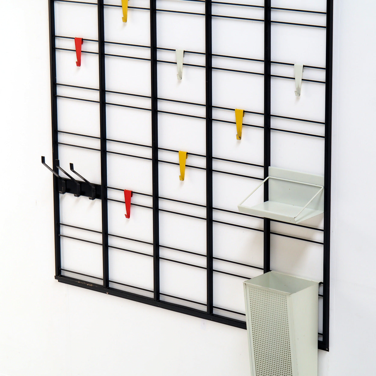 Large_Modernist_Metal_Coat_Rack_by_Pilastro_with_Colorful_Hooks