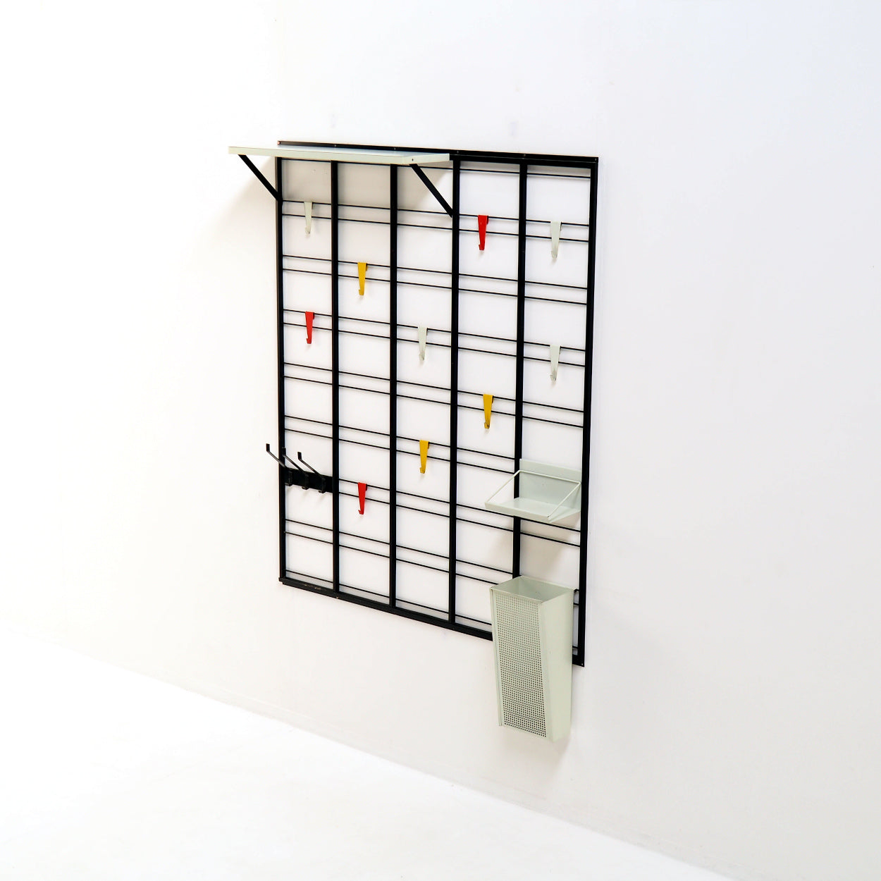 Large_Modernist_Metal_Coat_Rack_by_Pilastro_with_Colorful_Hooks