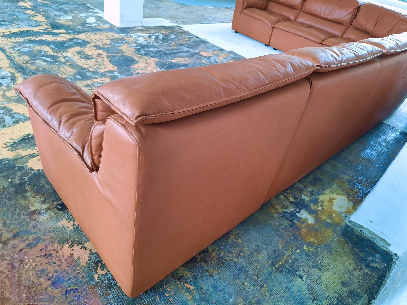 Large_Modular_Italian_Corner_Sofa_in_Cognac_Leather,_Italy_1970s