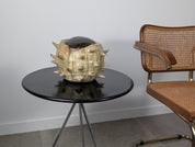 20th-Century_Sculptural_Stoneware_Chestnut_Burr_Object_in_Contrasting_Glazes