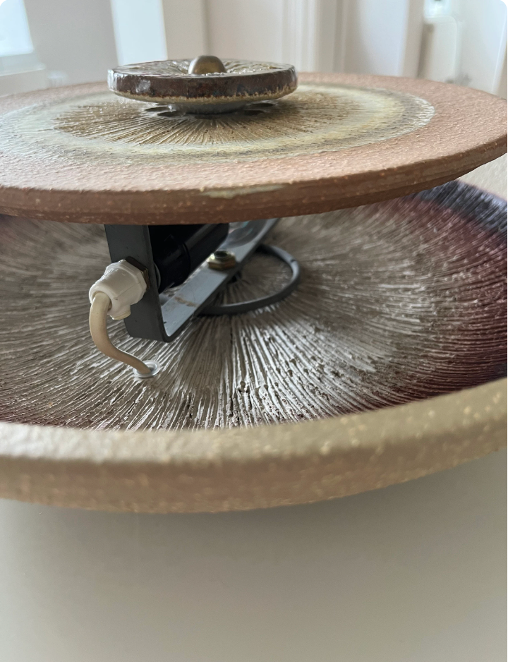 Stoneware_wall_lamp_by_Noomi_Backhausen_&_Poul_Brandborg_for_Søholm_Stentøj,_Denmark,_1970s