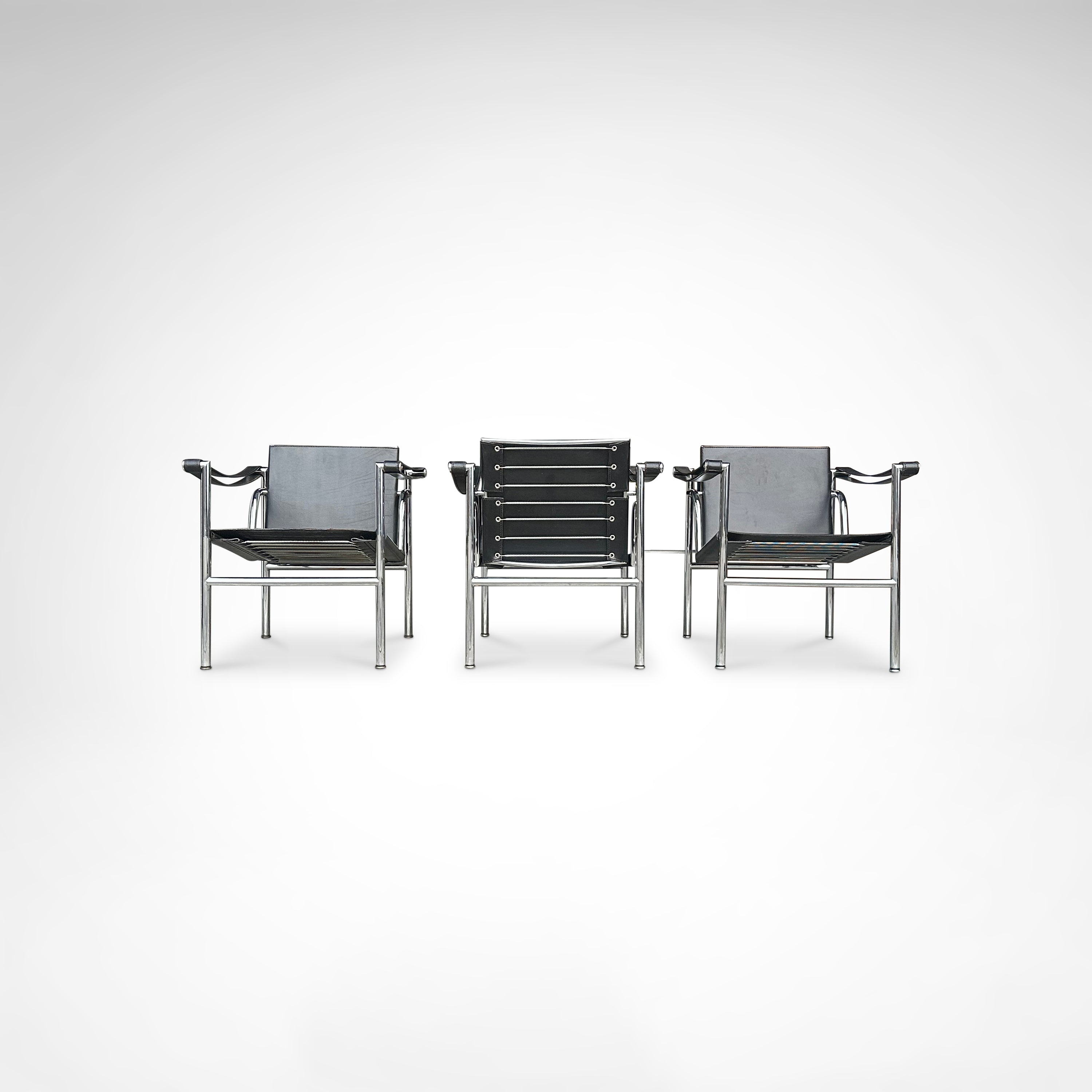 Set_of_3_LC1_Basculant_Armchairs_by_Le_Corbusier_for_Cassina,_1970s–80s