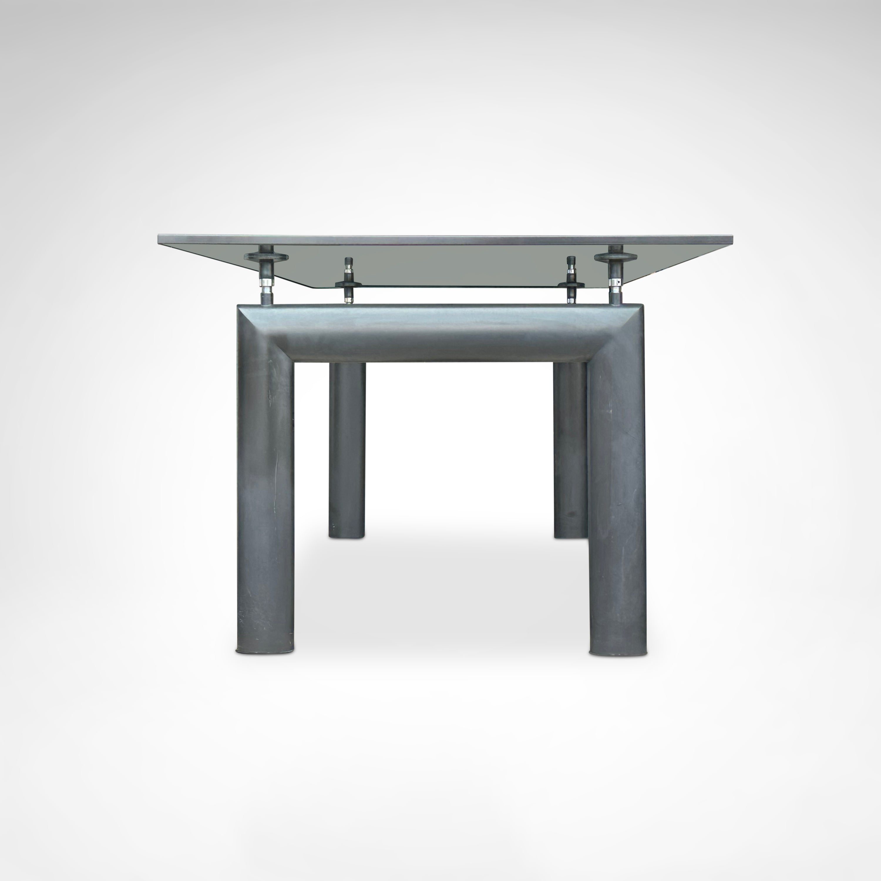 LC6_Glass_Dining_Table_by_Le_Corbusier_for_Cassina,_1990s,_Italy