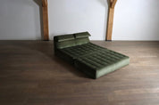 Le_bambole_bed_in_green_velvet_By_Mario_Bellini_for_B&B_Italia,_1970s