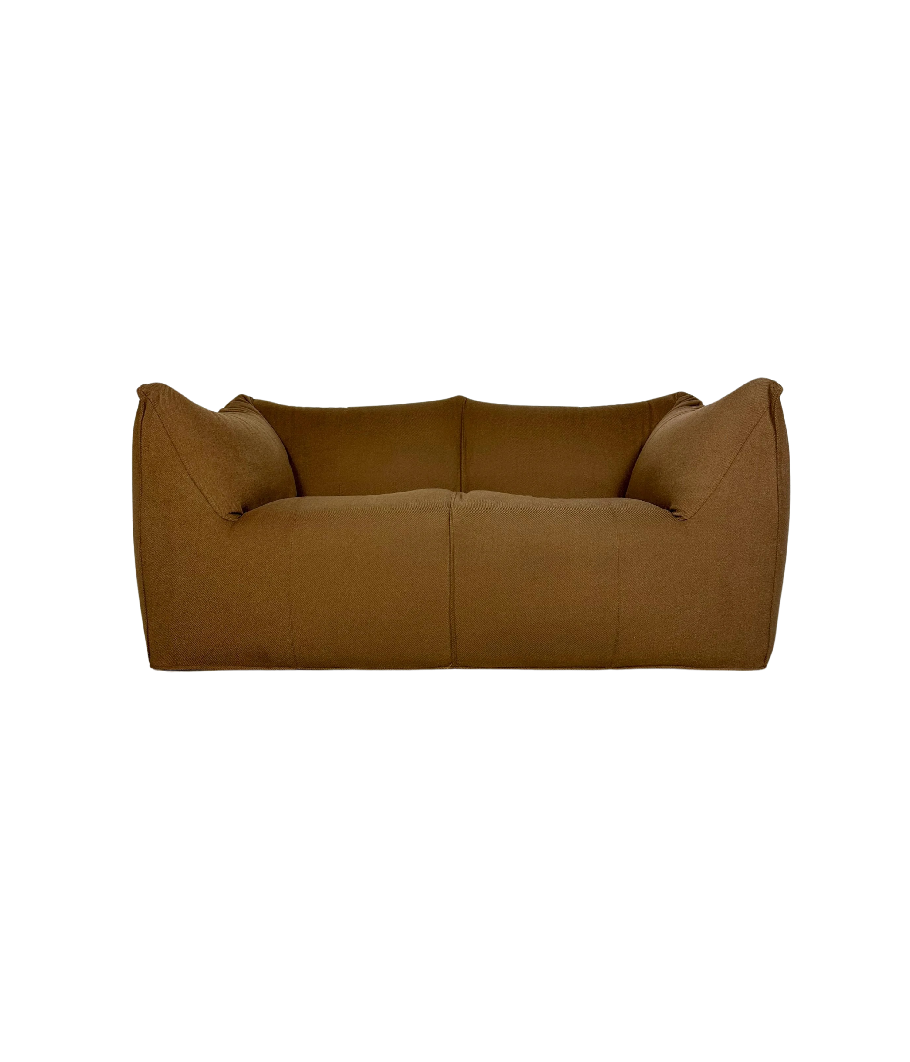 Le_Bambole_Two-Seater_Sofa_by_Mario_Bellini_for_B&B_Italia,_Orange-Brown_Wool_Upholstery,_Italy,_1980s