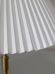 Le_Klint_328_table_lamp_Danish_vintage_brass_pleated_shade