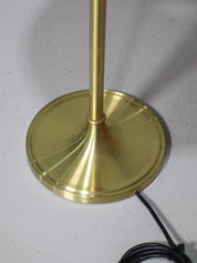 Le_Klint_328_table_lamp_Danish_vintage_brass_pleated_shade