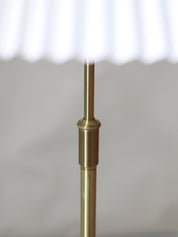 Le_Klint_339_floor_lamp_Danish_vintage_brass_pleated_shade