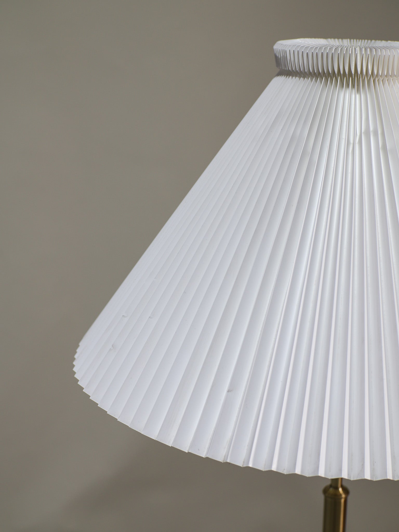 Le_Klint_339_floor_lamp_Danish_vintage_brass_pleated_shade