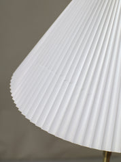 Le_Klint_339_floor_lamp_Danish_vintage_brass_pleated_shade