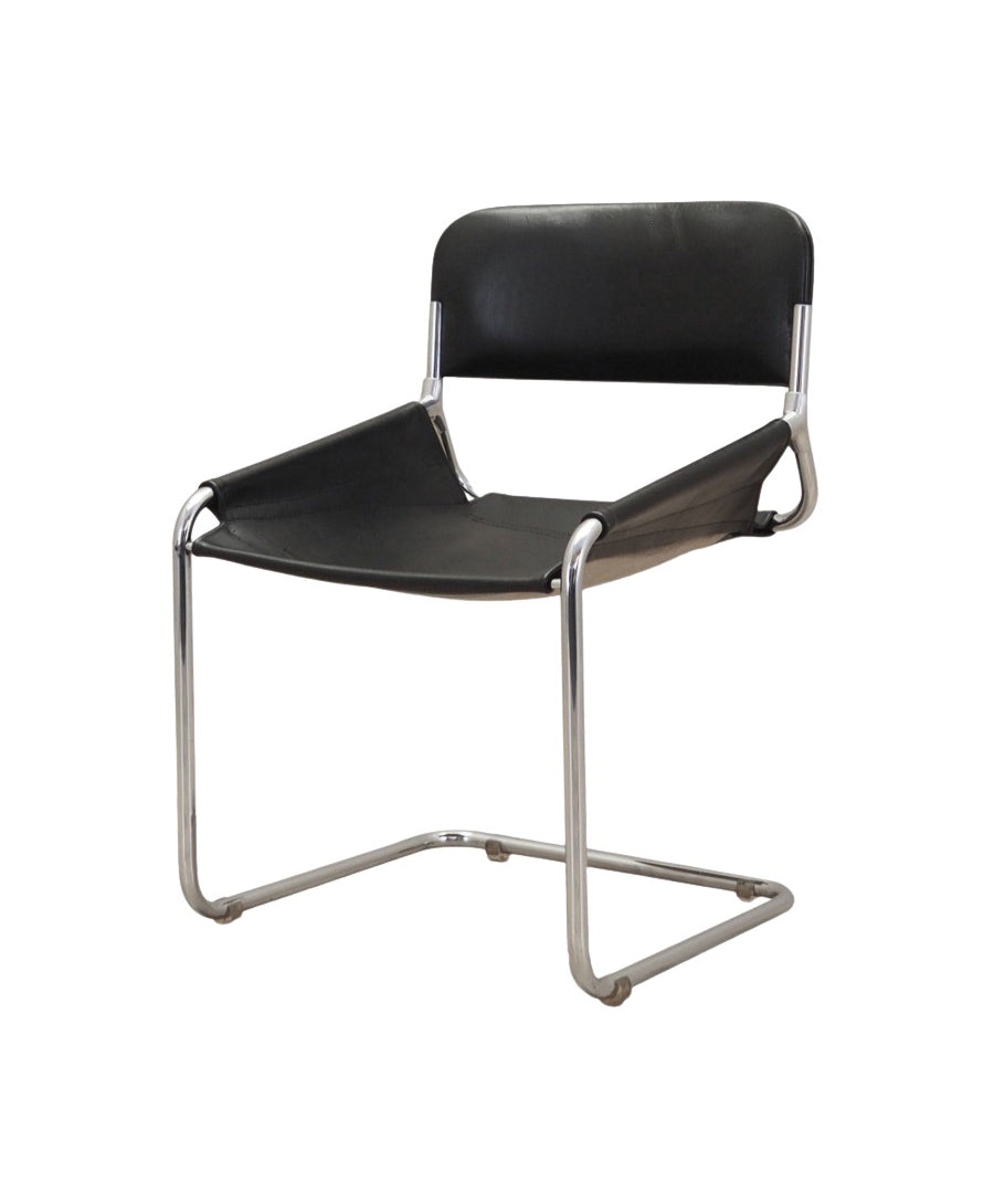 Leather_Chair,_Metal_Frame,_Natural_Leather,_1970s,_Italy