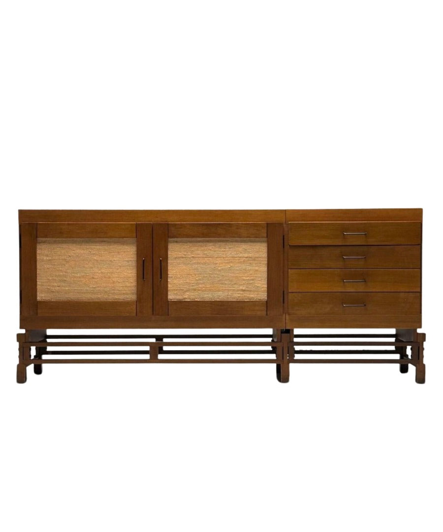 Leonardo_Fiori_Sideboard,_Wenge_&_Seagrass_1950s_Italy