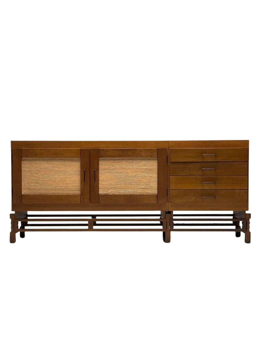 Leonardo_Fiori_Sideboard,_Wenge_&_Seagrass_1950s_Italy