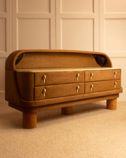 1970s_Illuminated_Chest_of_Drawers_in_Suede_and_Wood,_Italy