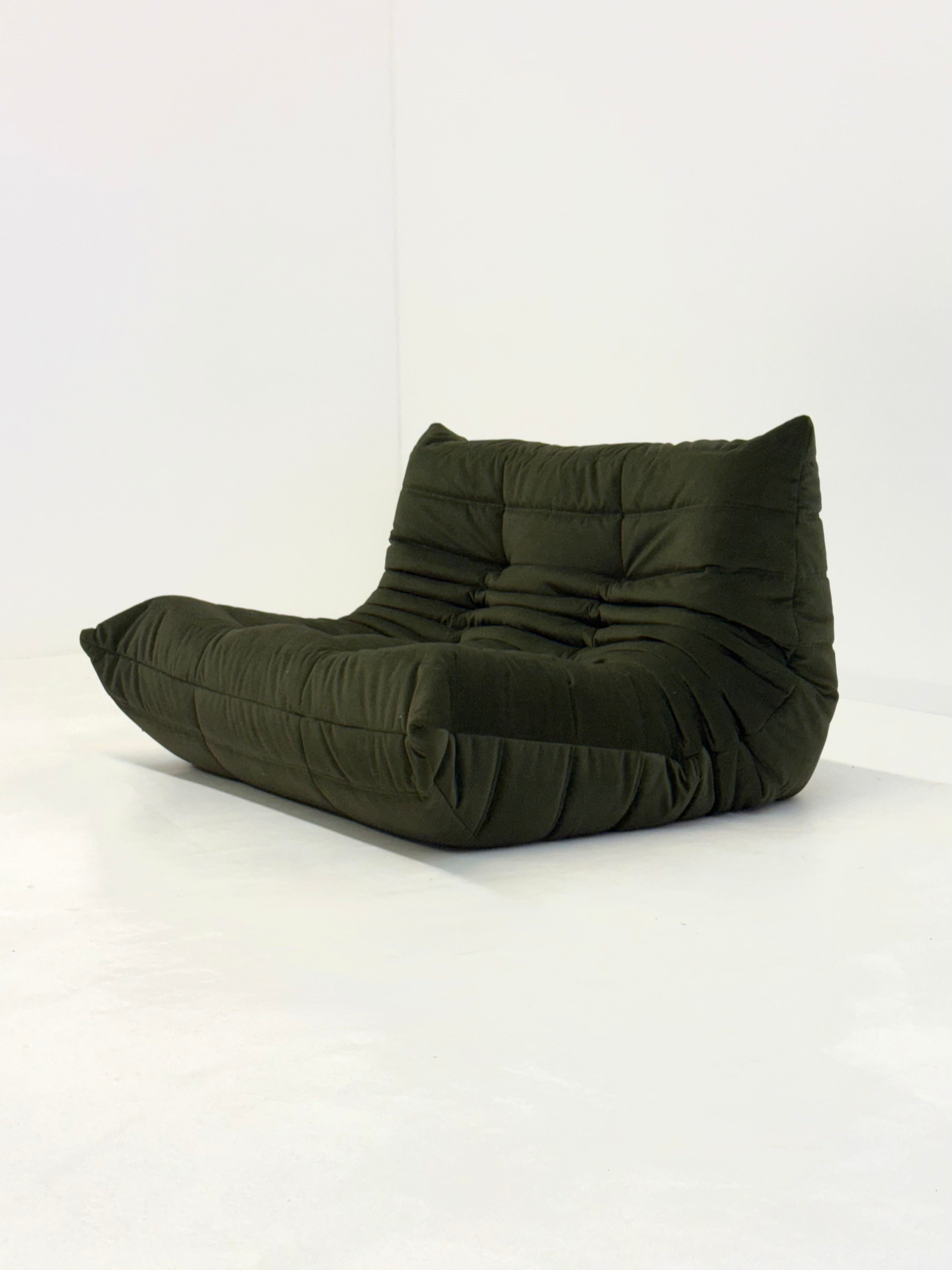 Ligne_Roset_Togo_2-seat_element_in_dark_green_velvet