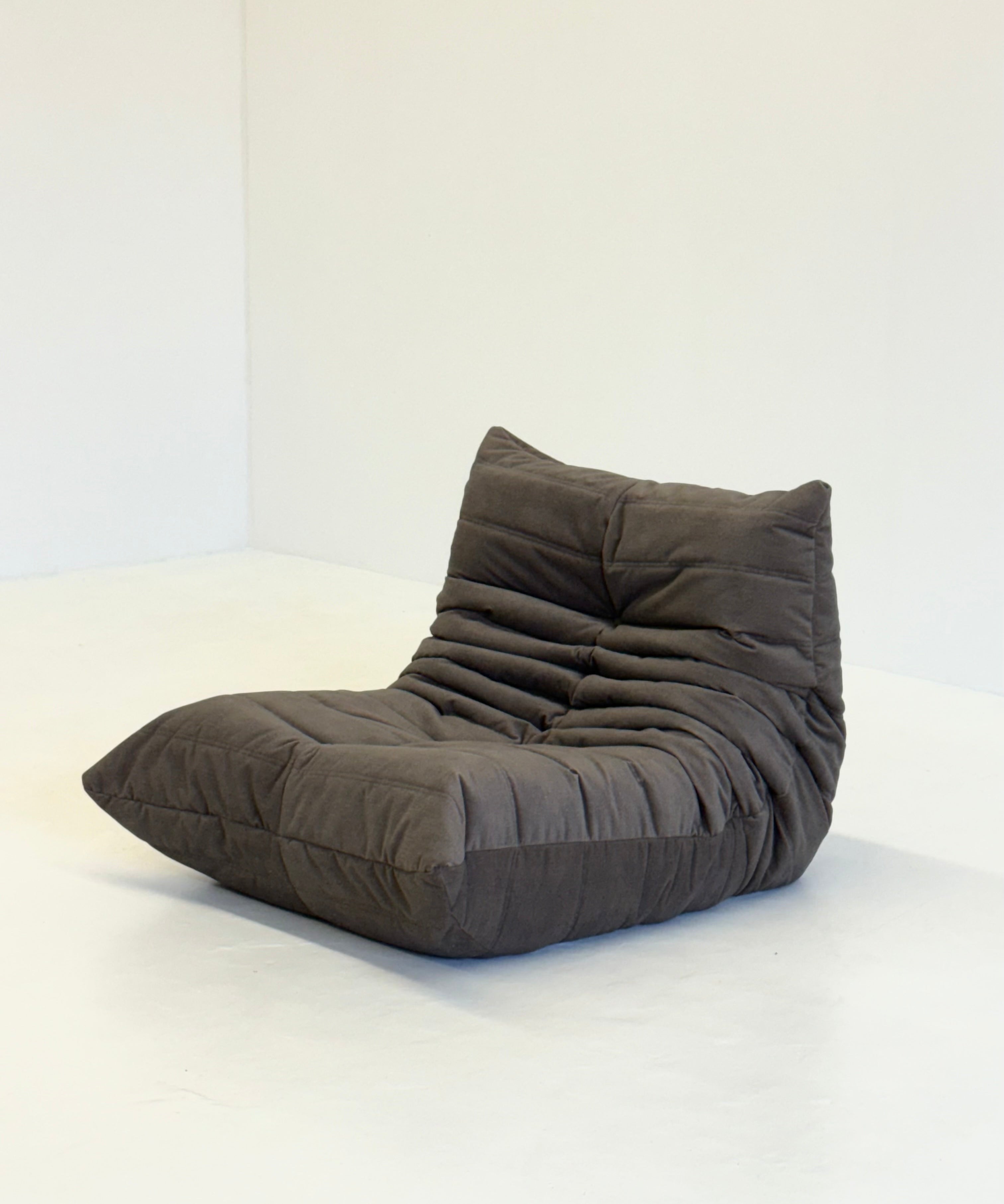 Ligne_Roset_Togo_armchair_in_dark_taupe