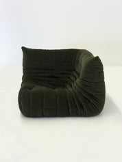 Ligne_Roset_Togo_corner_element_1-seater_in_dark_green_velvet