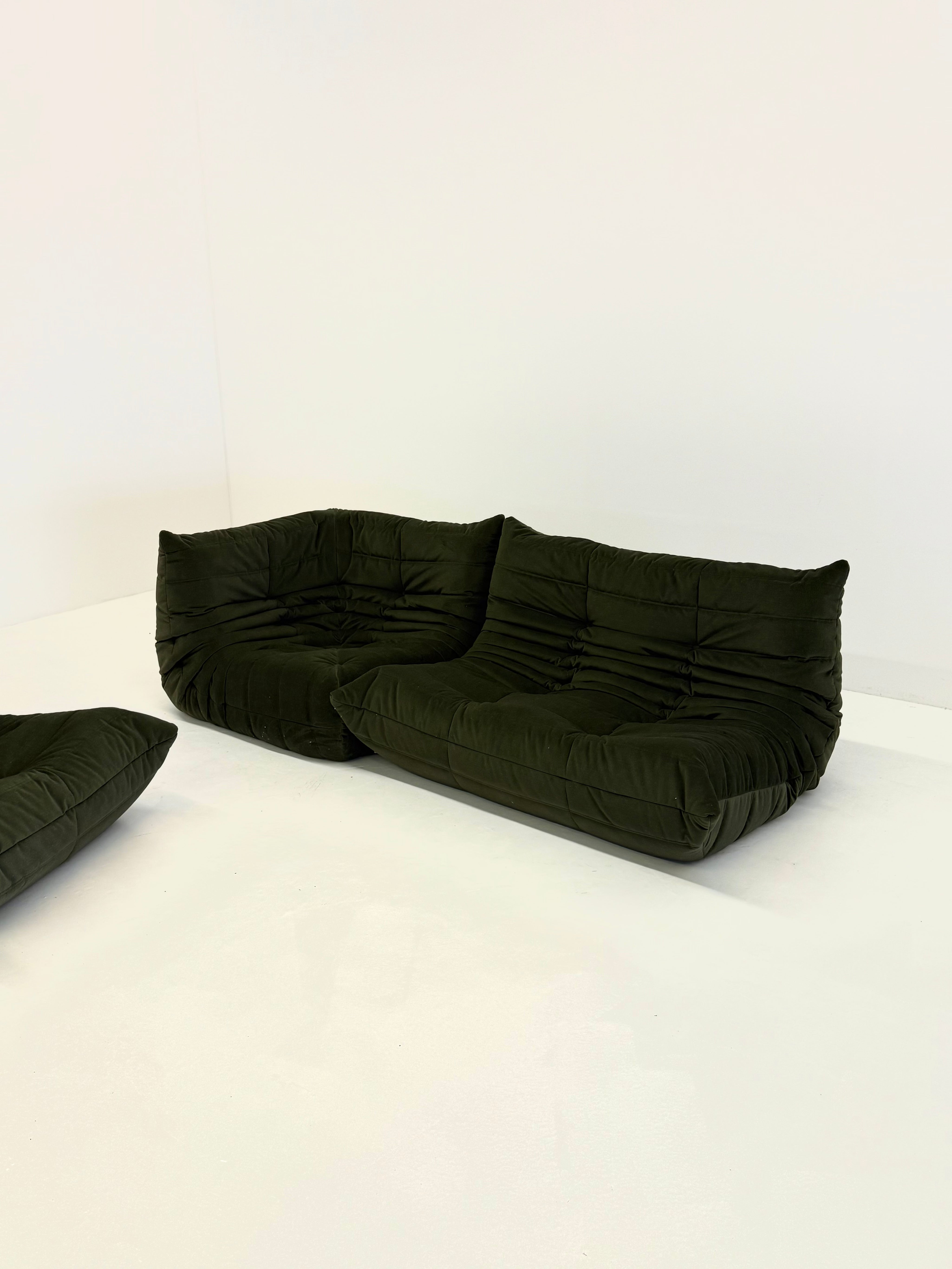 Ligne_Roset_Togo_set_in_dark_green