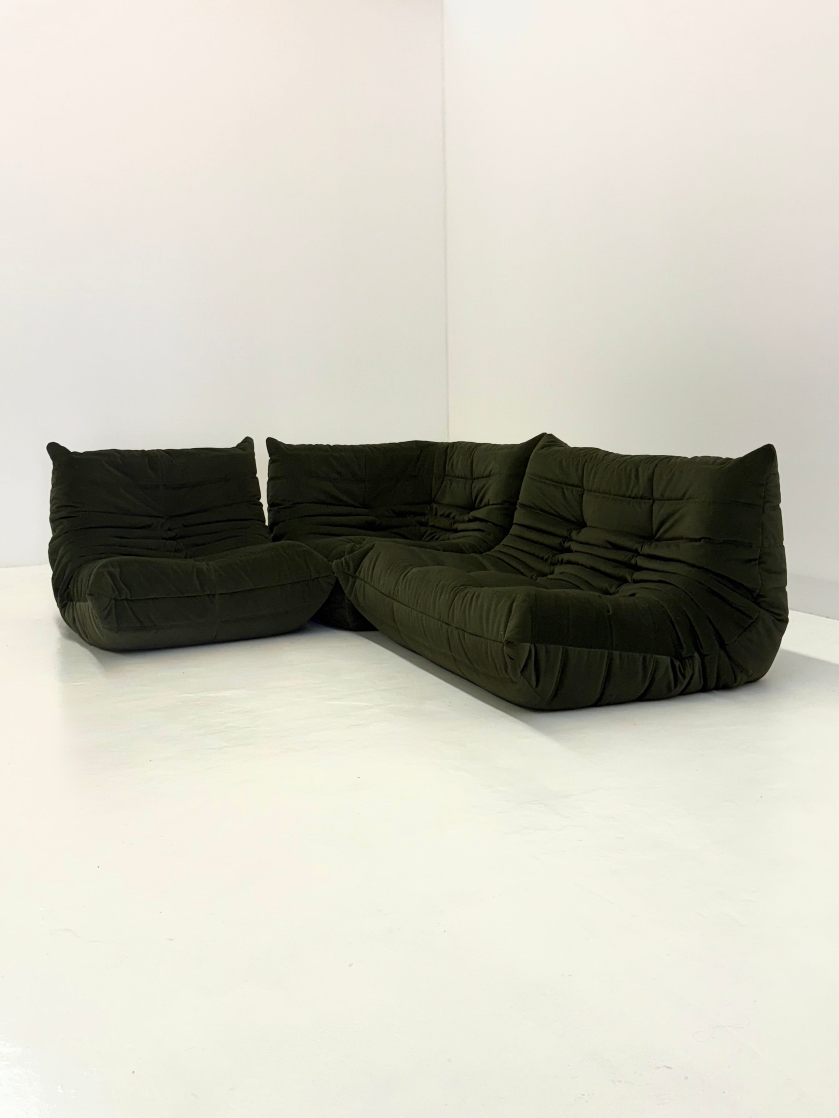 Ligne_Roset_Togo_set_in_dark_green