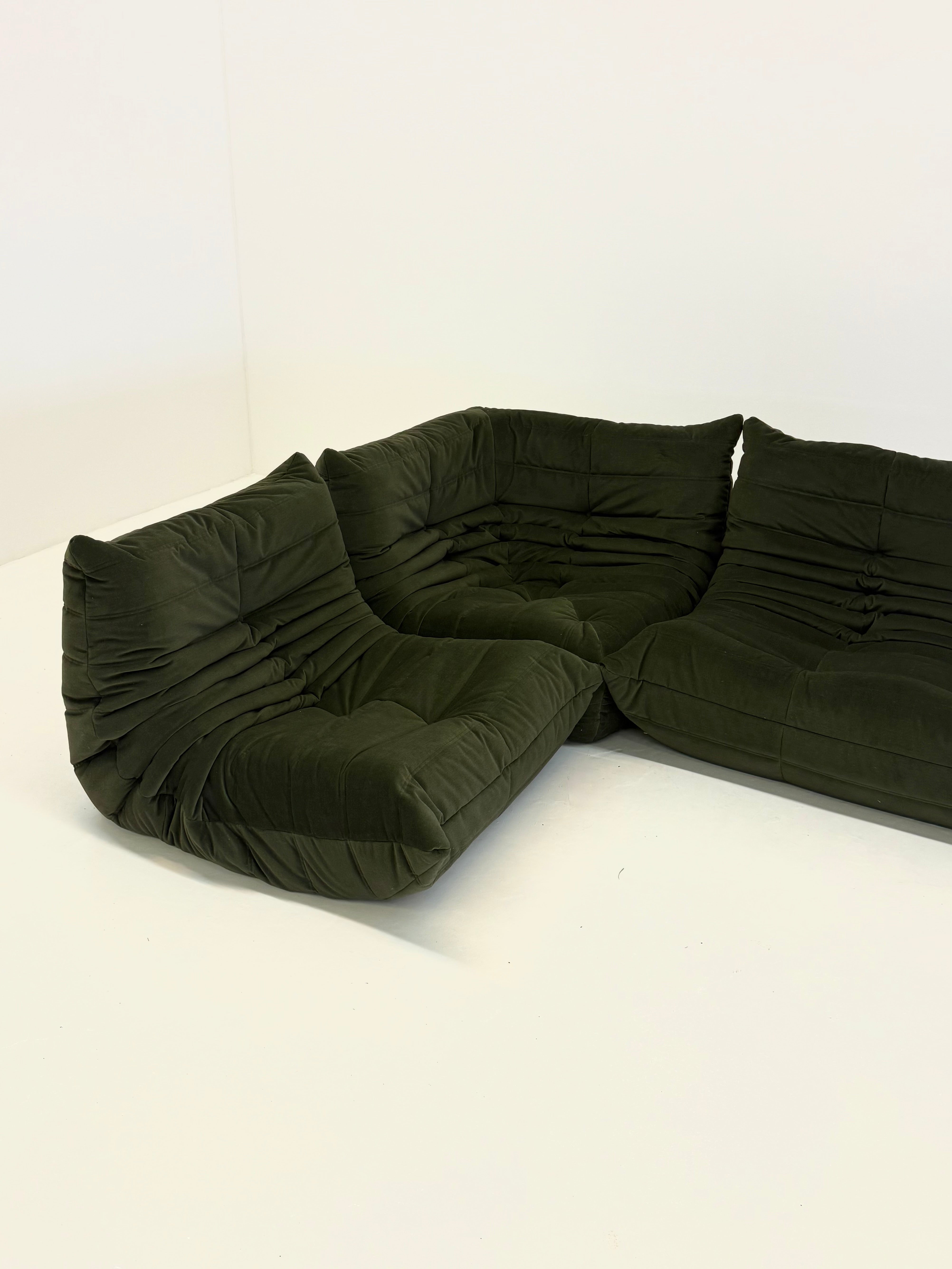 Ligne_Roset_Togo_set_in_dark_green
