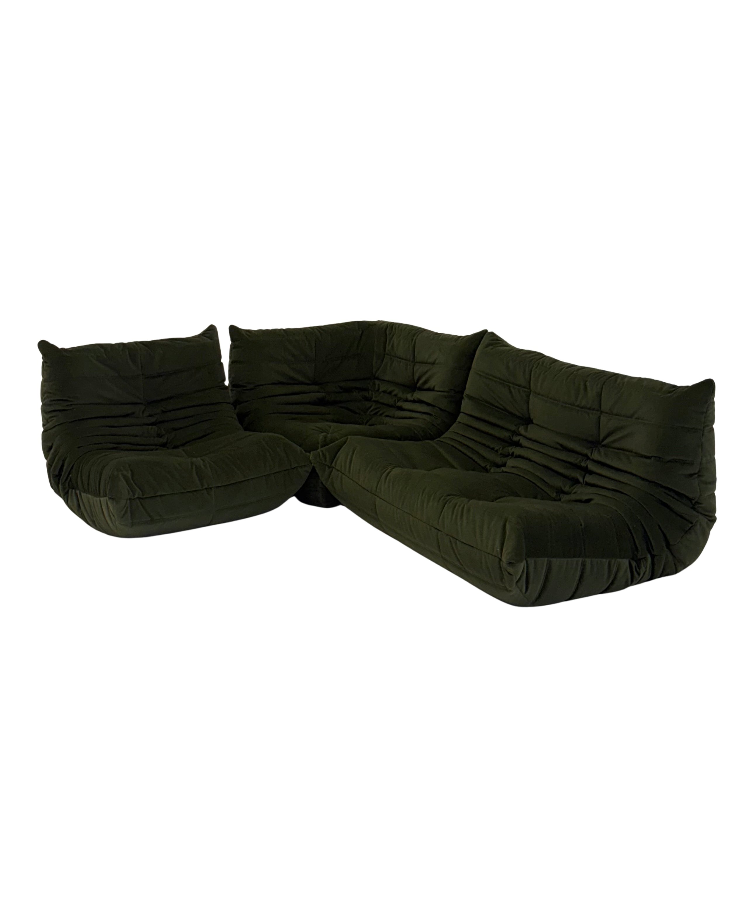 Ligne_Roset_Togo_set_in_dark_green