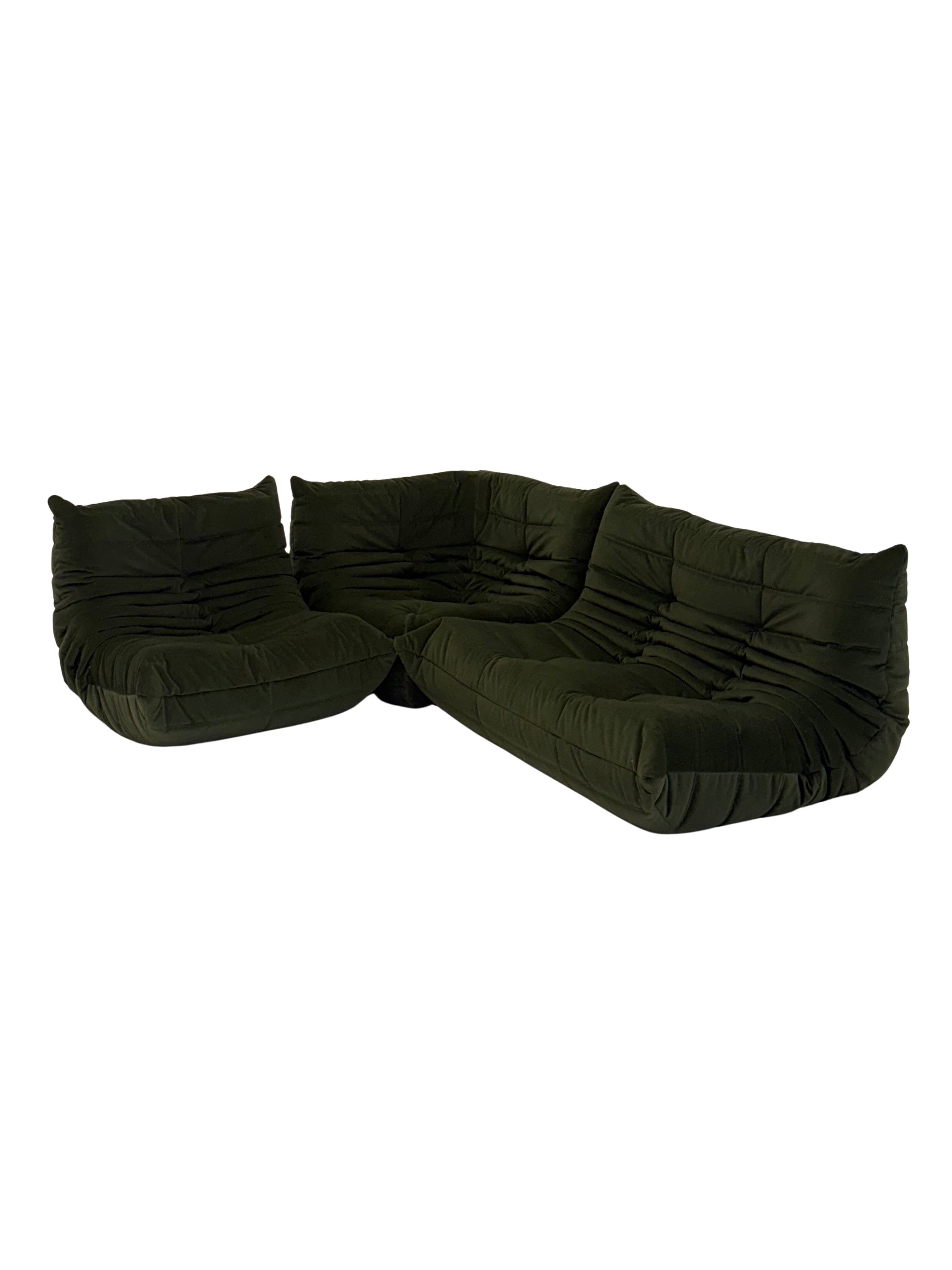 Ligne_Roset_Togo_set_in_dark_green