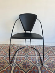 Set_of_4_Arrben_Italian_Dining_Chairs_in_Leather_and_Metal,_1980s