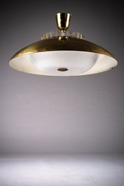 Brass_Ceiling_Lamp_by_Lisa_Johansson-Pape_for_Orno,_Mid_Century_Modern,_1950s,_Finland