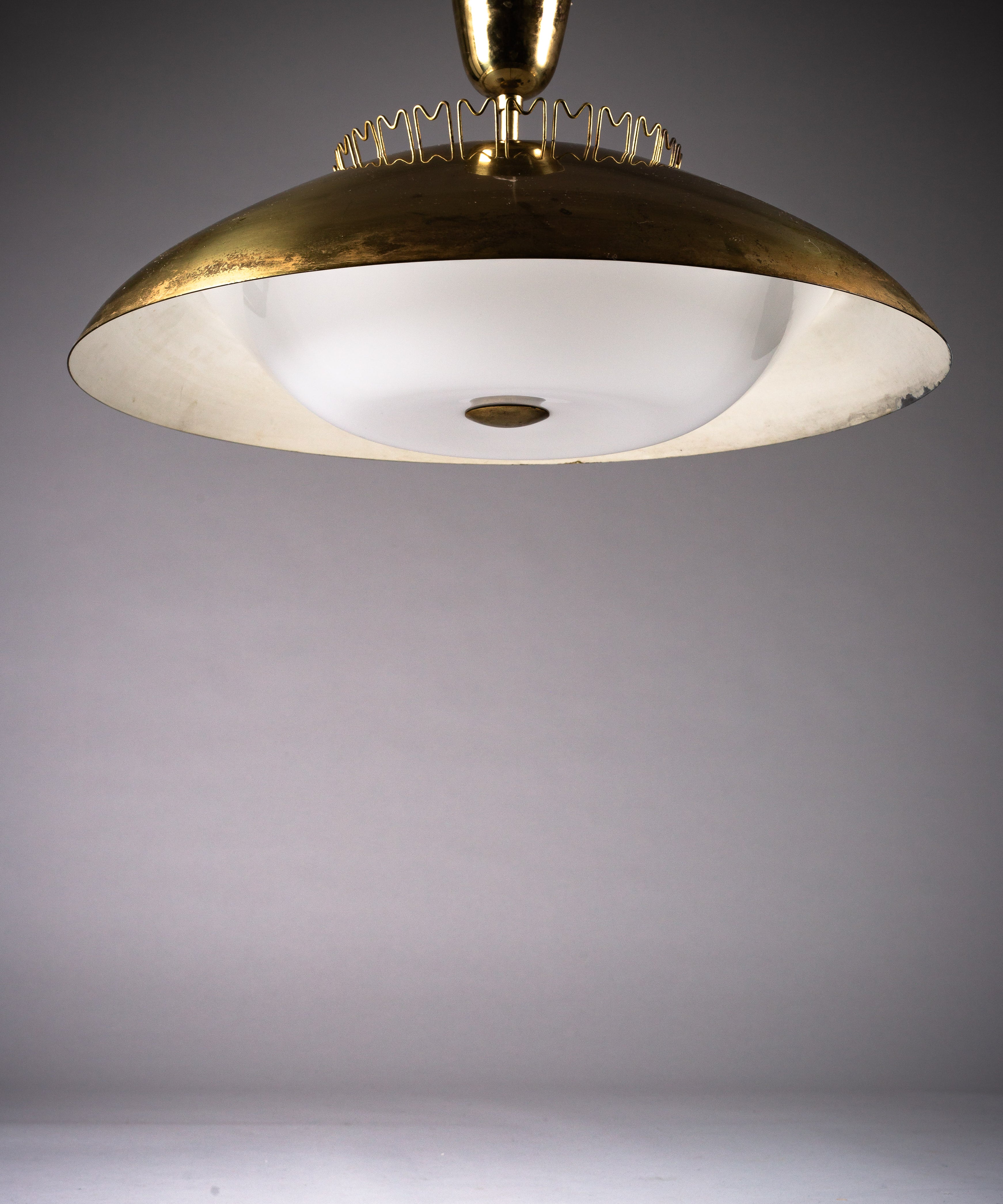 Brass_Ceiling_Lamp_by_Lisa_Johansson-Pape_for_Orno,_Mid_Century_Modern,_1950s,_Finland