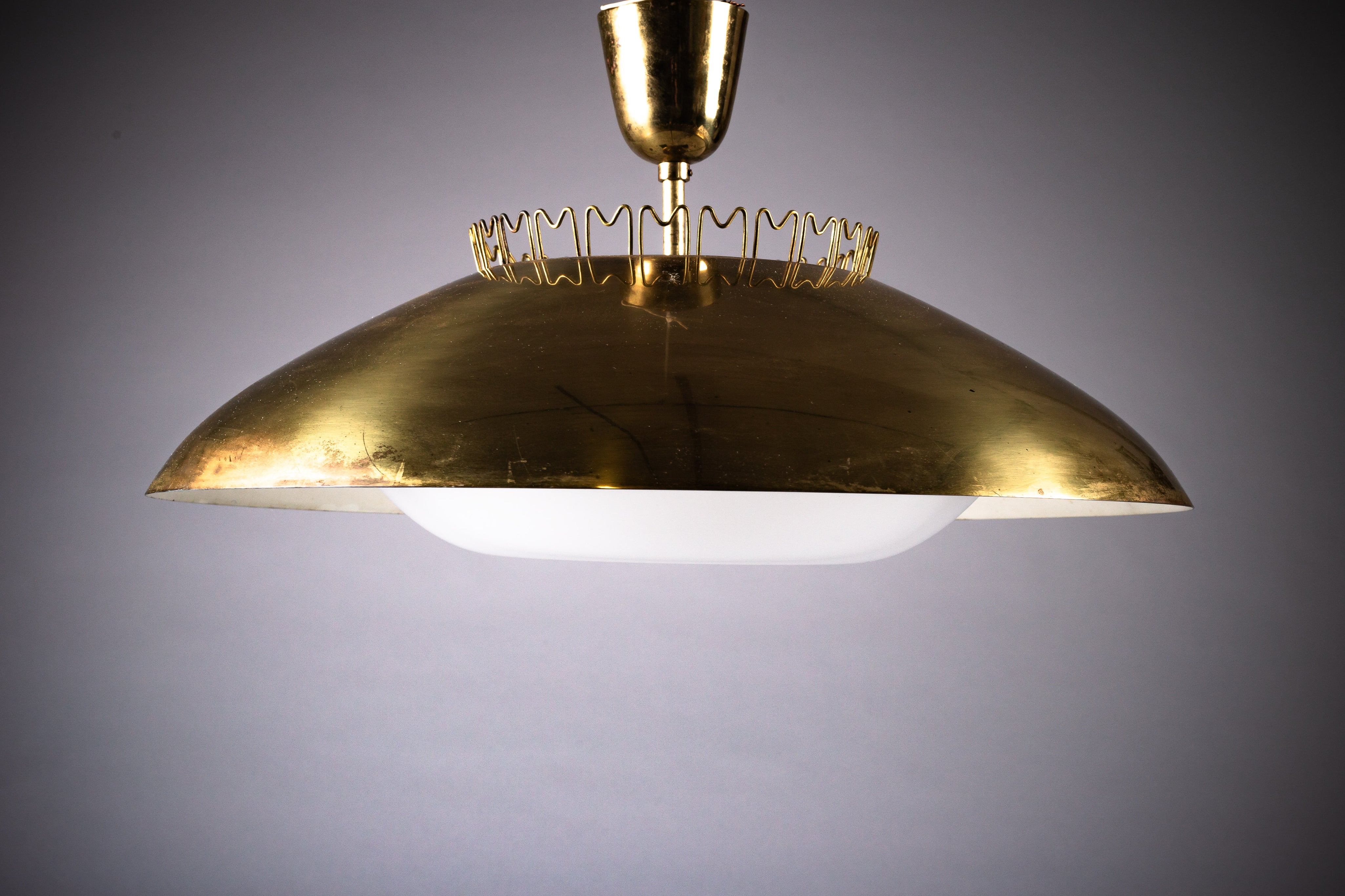 Brass_Ceiling_Lamp_by_Lisa_Johansson-Pape_for_Orno,_Mid_Century_Modern,_1950s,_Finland