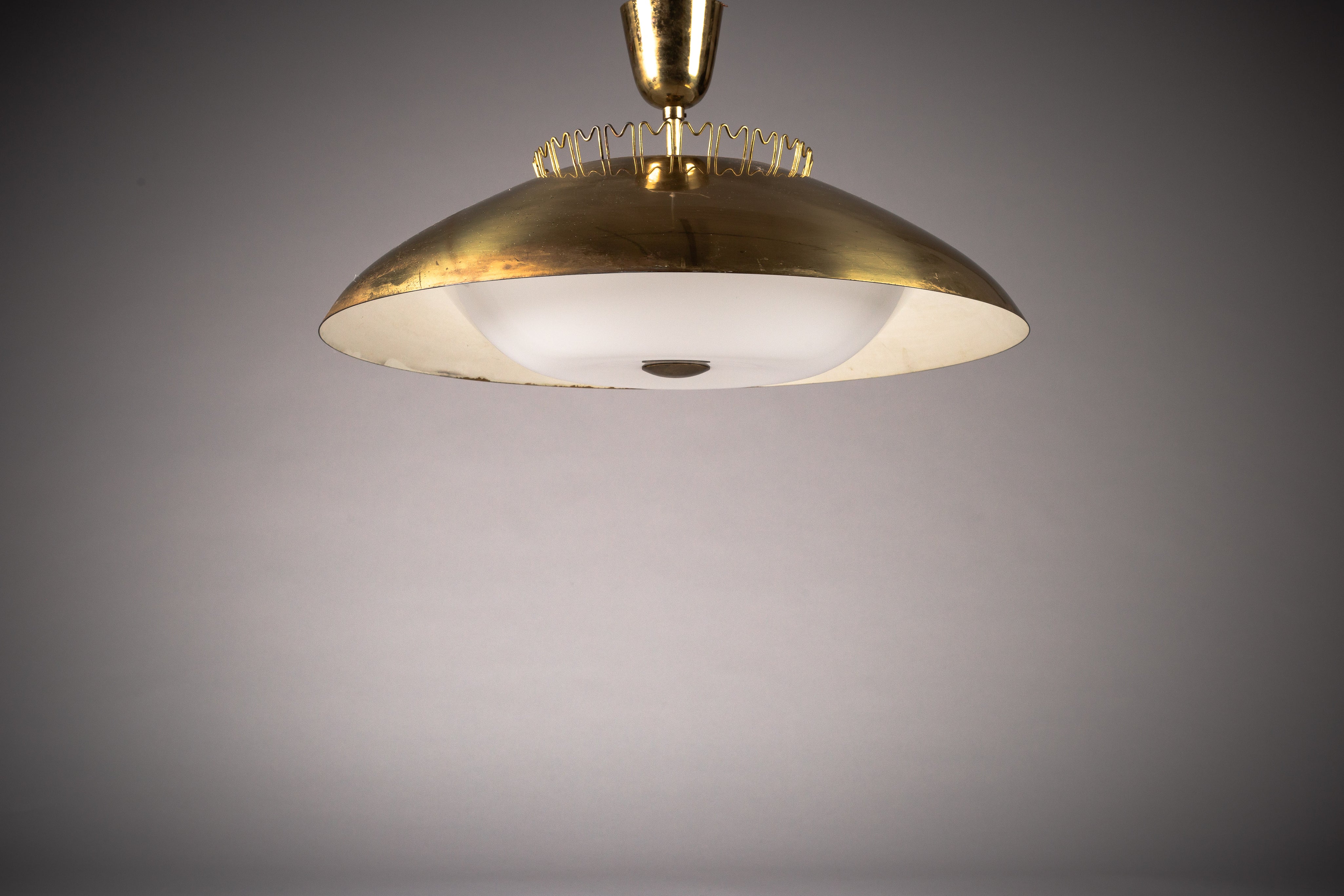 Brass_Ceiling_Lamp_by_Lisa_Johansson-Pape_for_Orno,_Mid_Century_Modern,_1950s,_Finland