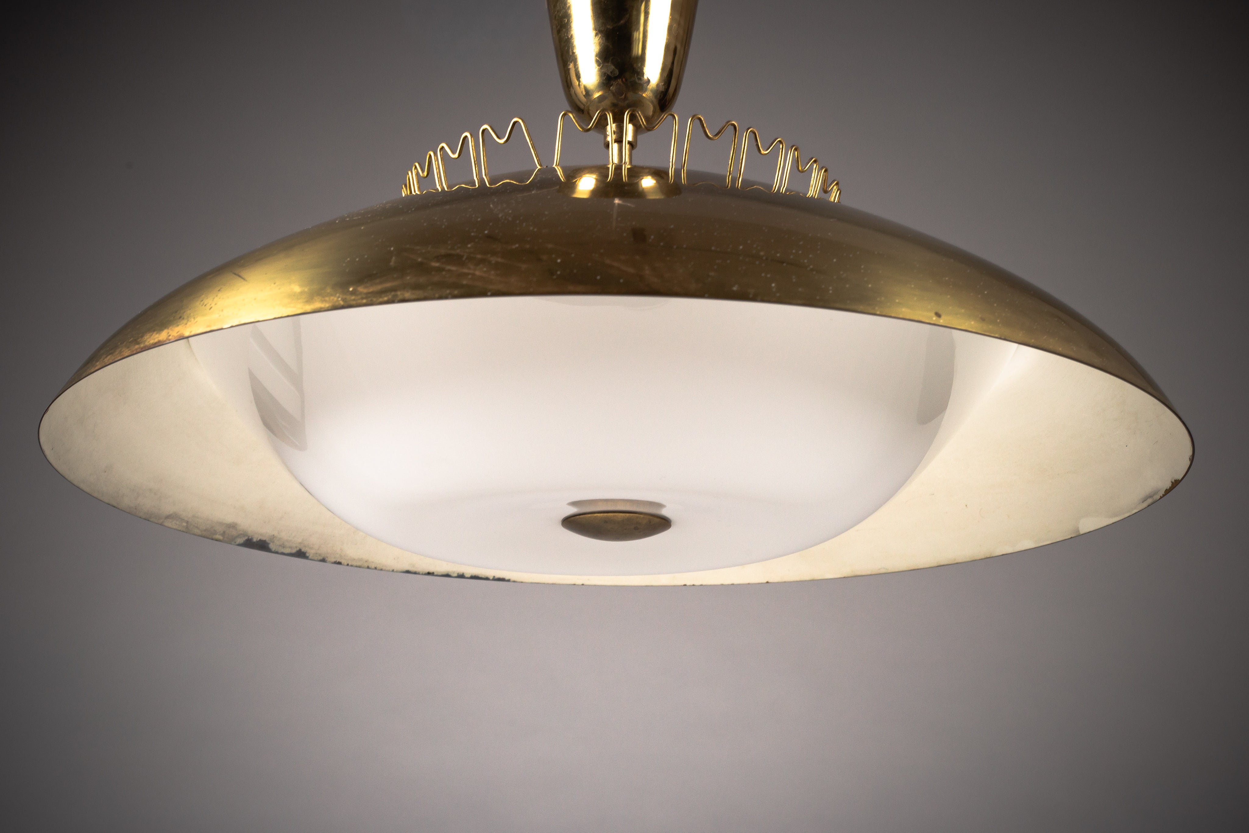 Brass_Ceiling_Lamp_by_Lisa_Johansson-Pape_for_Orno,_Mid_Century_Modern,_1950s,_Finland