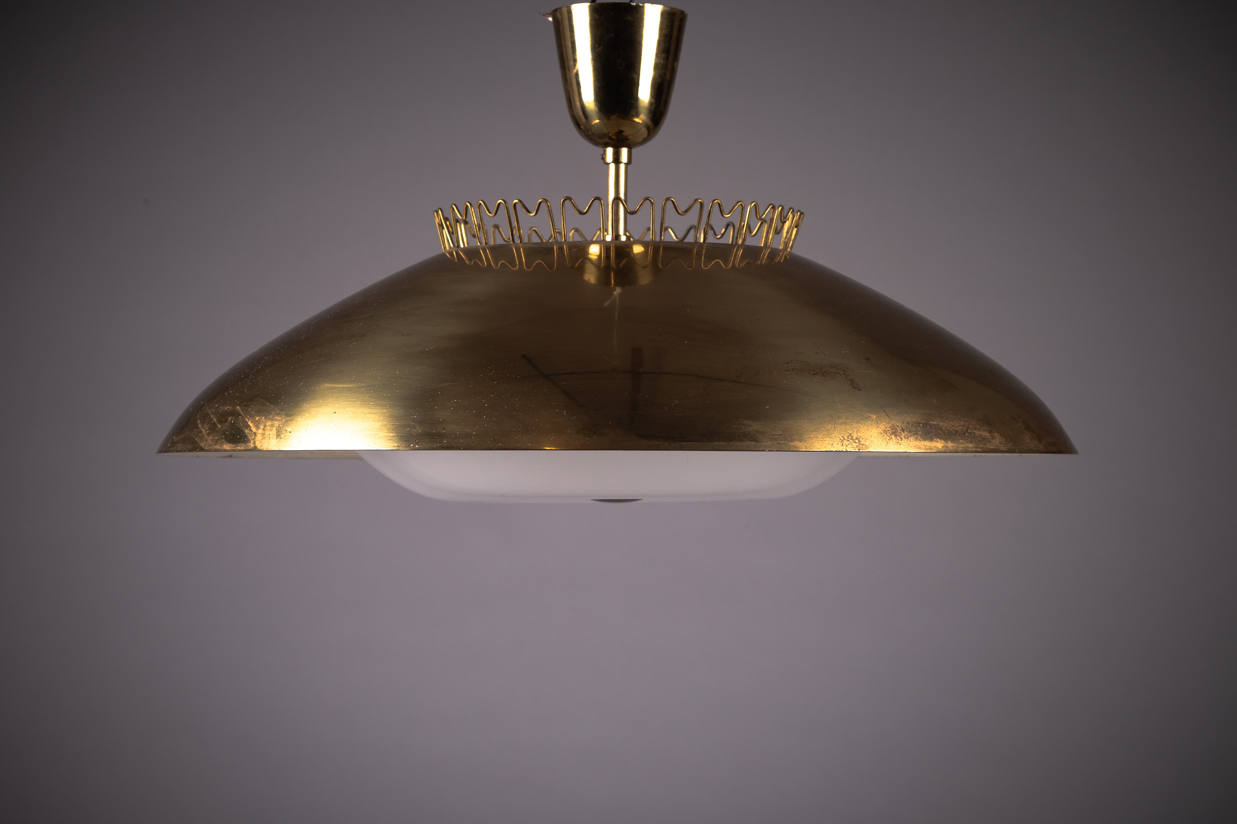 Brass_Ceiling_Lamp_by_Lisa_Johansson-Pape_for_Orno,_Mid_Century_Modern,_1950s,_Finland