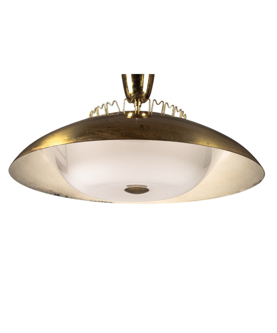 Brass_Ceiling_Lamp_by_Lisa_Johansson-Pape_for_Orno,_Mid_Century_Modern,_1950s,_Finland