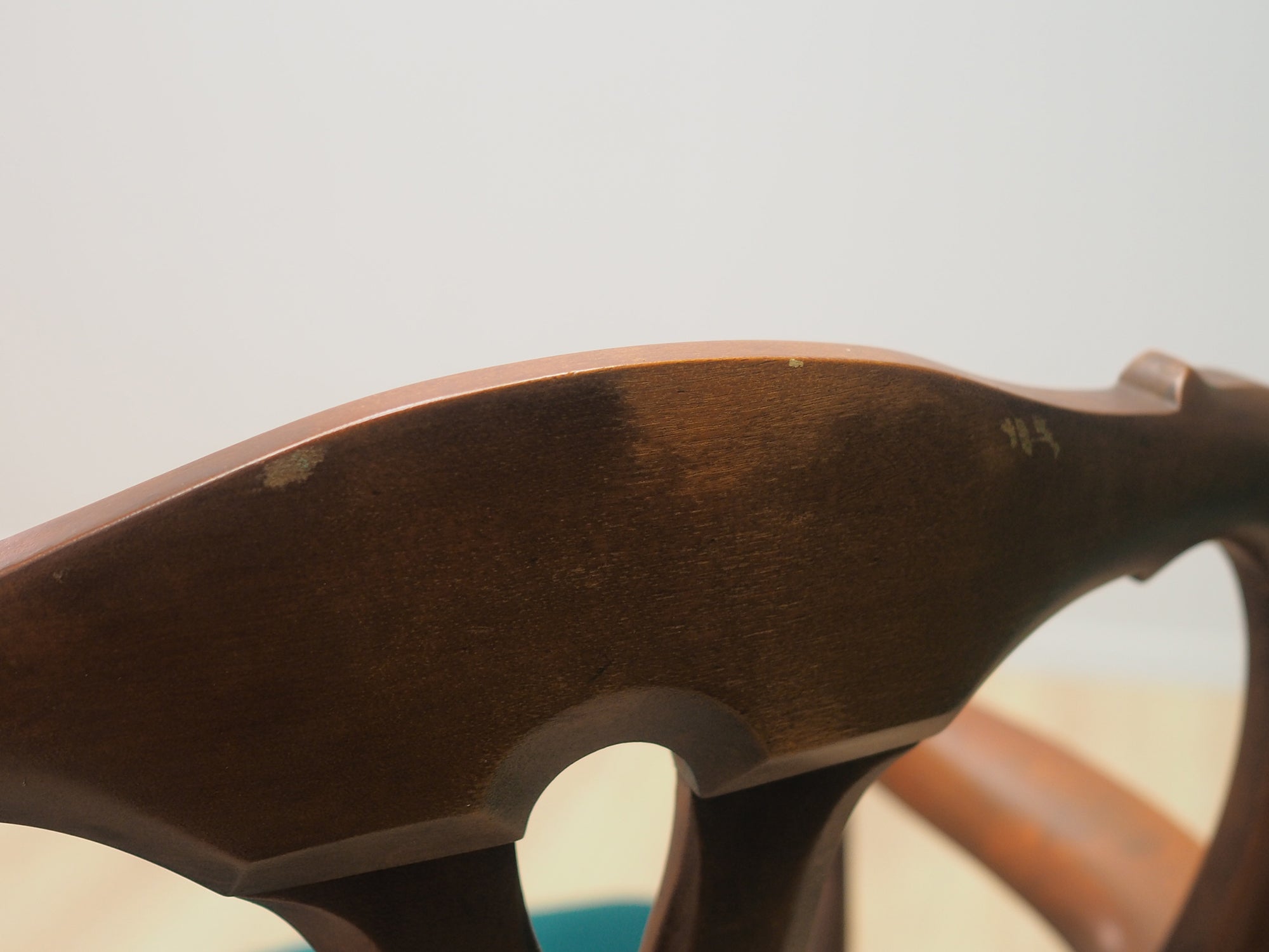 Danish_Chippendale_Living_Room_Set_in_Walnut_and_Green_Velour,_1970s