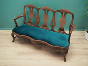 Danish_Chippendale_Living_Room_Set_in_Walnut_and_Green_Velour,_1970s