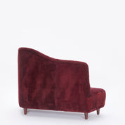 Vintage_Scandinavian_Burgundy_Sheepskin_Sofa_with_Organic_Curves