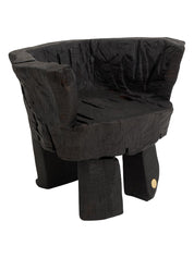 Logniture,_Brutalist_Sculptural_Armchair,_Solid_Burnt_Oak_Wood