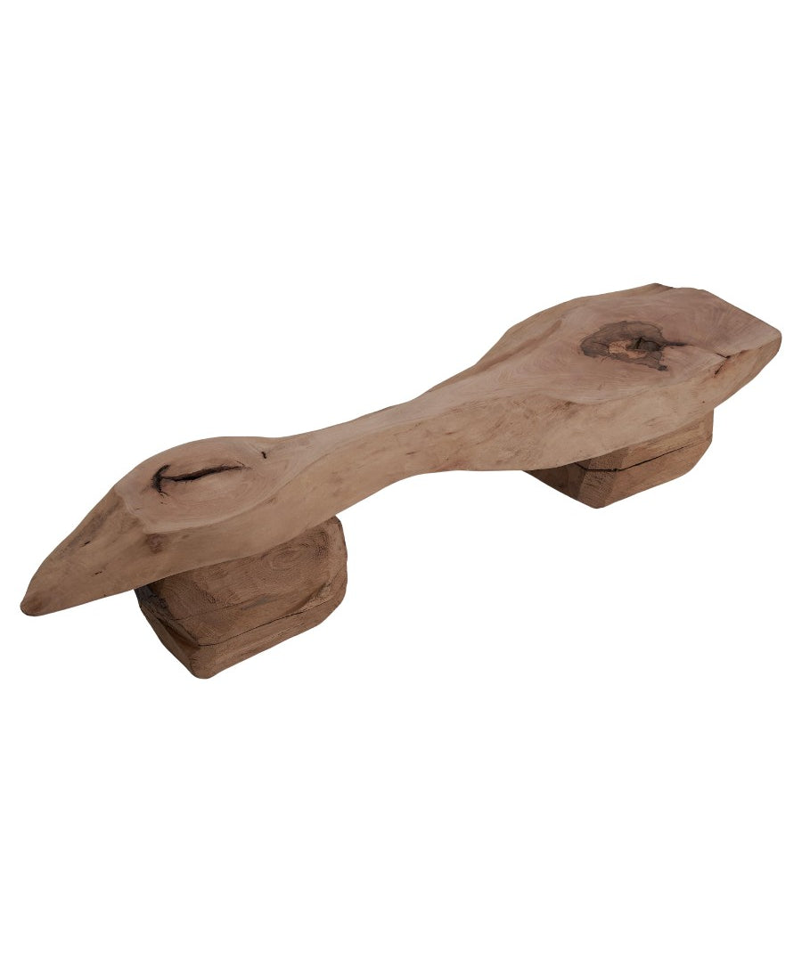 Logniture,_Live_Edge_Walnut_&_Oak_Bench,_Wabi-Sabi,_Brutalist,_Log_Furniture