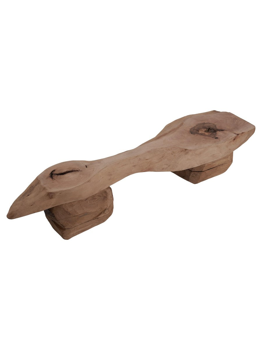 Logniture,_Live_Edge_Walnut_&_Oak_Bench,_Wabi-Sabi,_Brutalist,_Log_Furniture