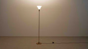 Florian_Schulz_Lonea_Brass_Floor_Lamp_with_Opal_Glass_Shade