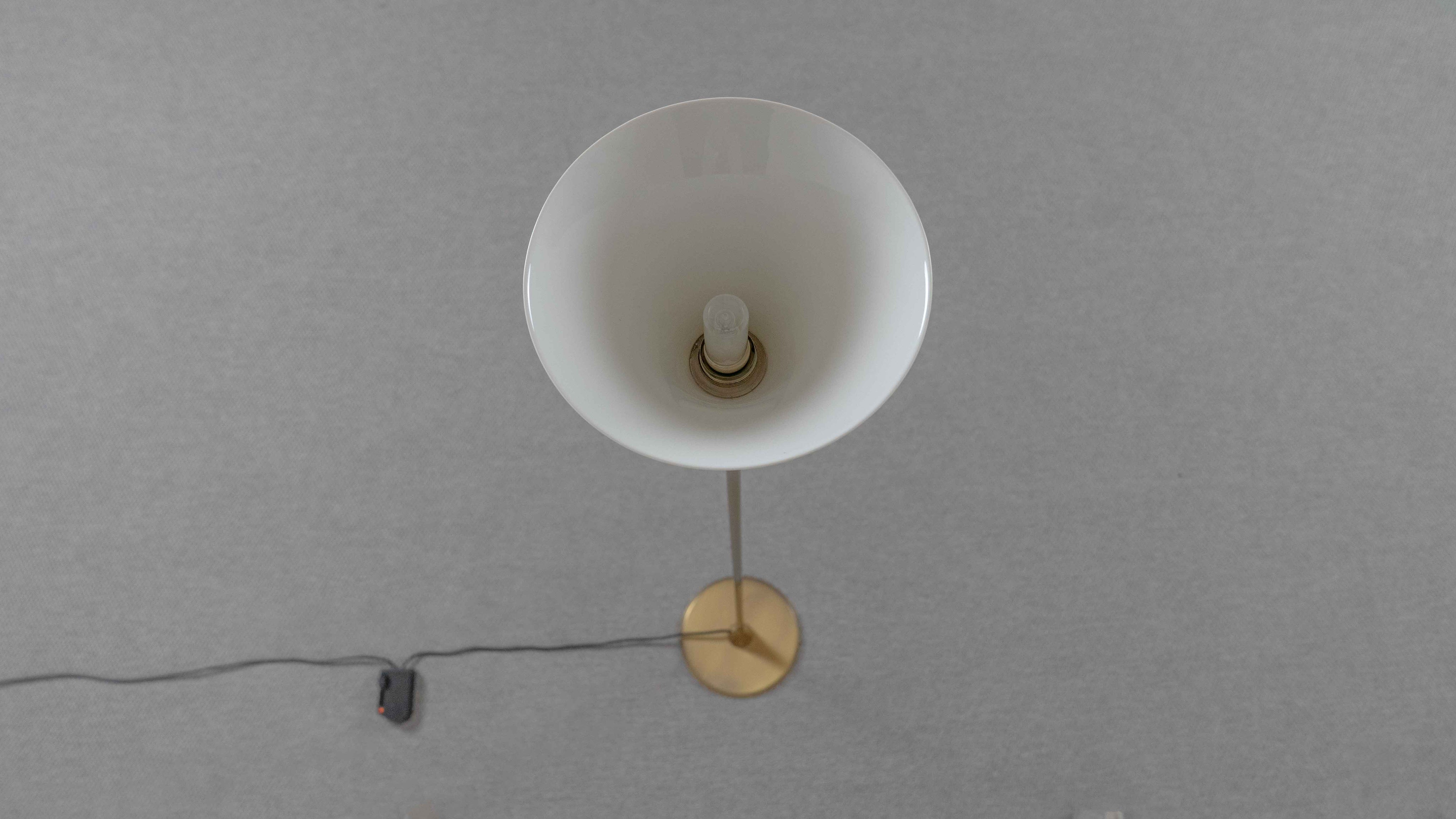 Florian_Schulz_Lonea_Brass_Floor_Lamp_with_Opal_Glass_Shade