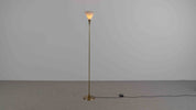 Florian_Schulz_Lonea_Brass_Floor_Lamp_with_Opal_Glass_Shade
