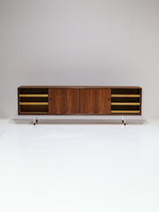 Danish_Rosewood_Lowboard_Sideboard_with_Chrome_Legs,_1960s