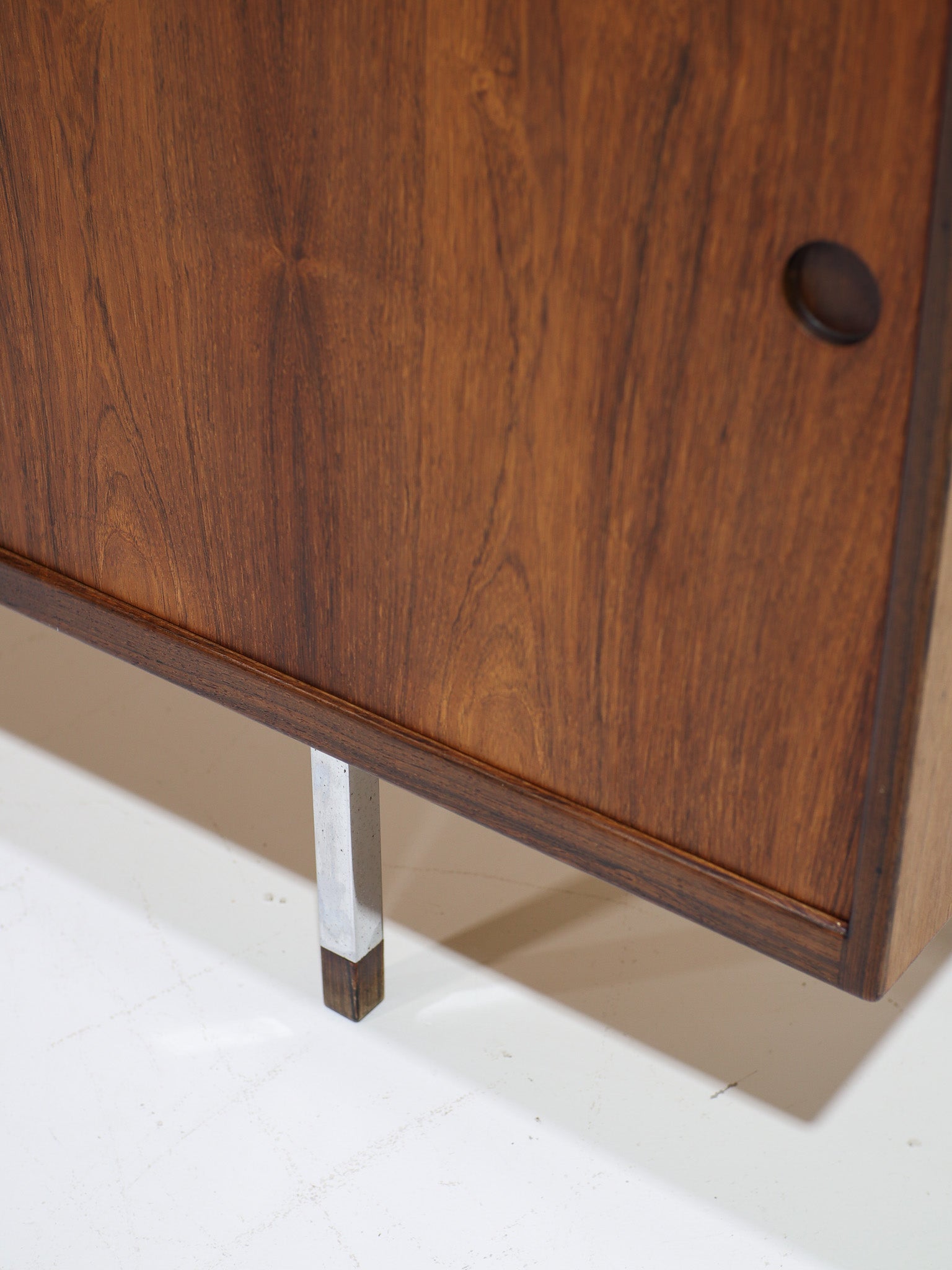 Danish_Rosewood_Lowboard_Sideboard_with_Chrome_Legs,_1960s