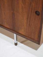 Danish_Rosewood_Lowboard_Sideboard_with_Chrome_Legs,_1960s