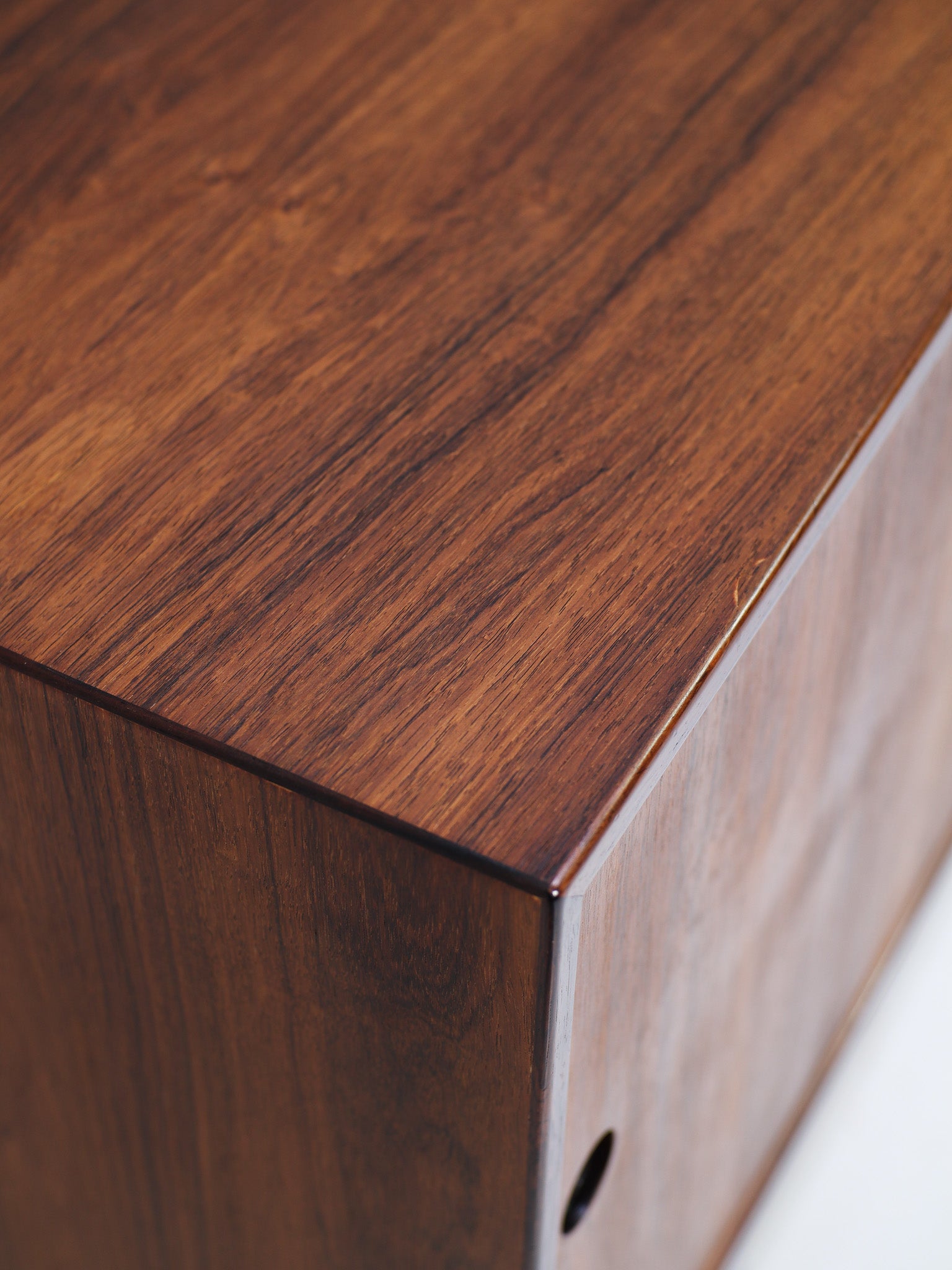 Danish_Rosewood_Lowboard_Sideboard_with_Chrome_Legs,_1960s
