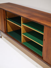 Danish_Rosewood_Lowboard_Sideboard_with_Chrome_Legs,_1960s