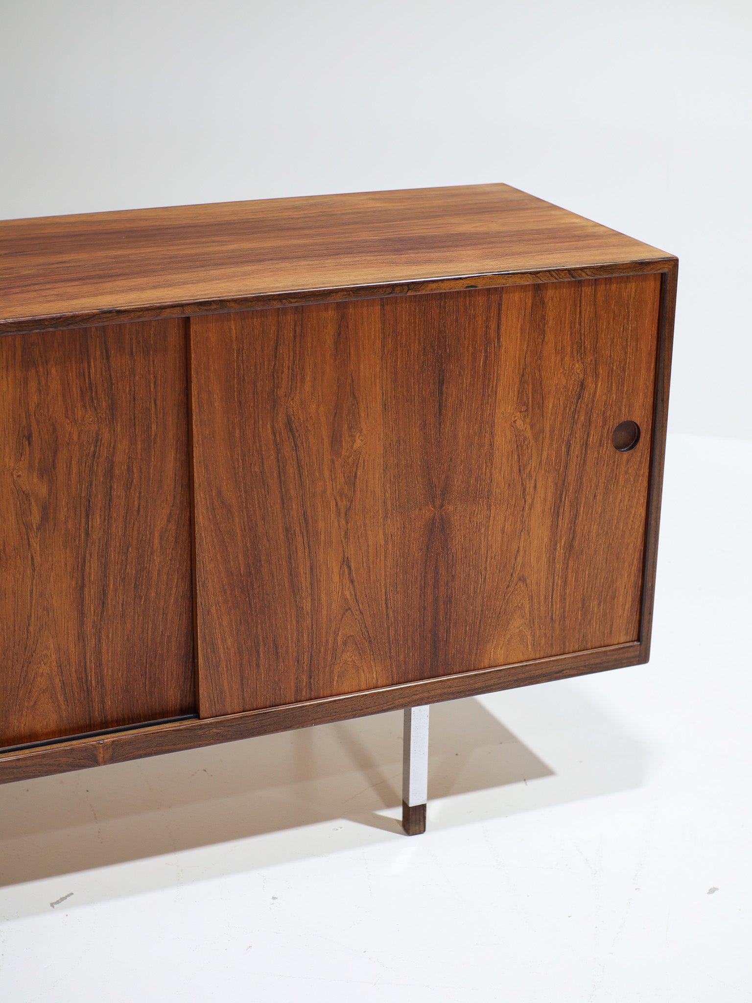 Danish_Rosewood_Lowboard_Sideboard_with_Chrome_Legs,_1960s